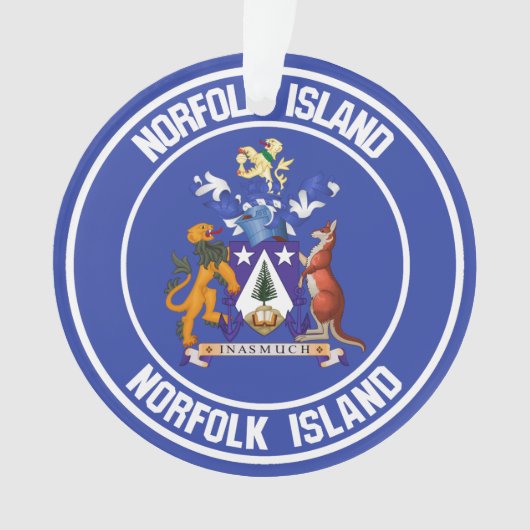 Norfolk Island Round Emblem Ornament (Vorderseite)