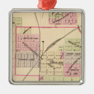 Norfolk, Nebraska Silbernes Ornament