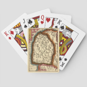 Norfolk "Norfolcke" Landkreis England Old Atlas Ma Spielkarten