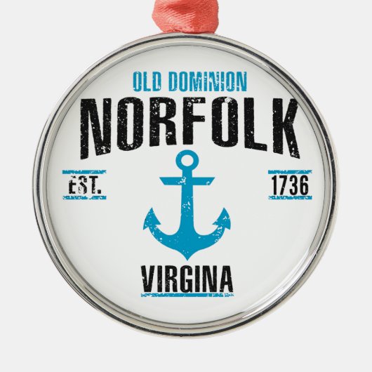Norfolk Ornament Aus Metall (Vorne)