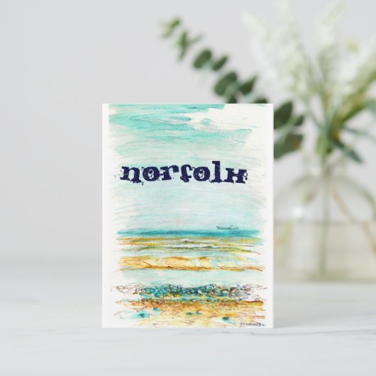 Norfolk Postcard Postkarte (Stehend Vorderseite)