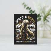 Norfolk Roots Sea Lion African American Maritime Postkarte (Stehend Vorderseite)