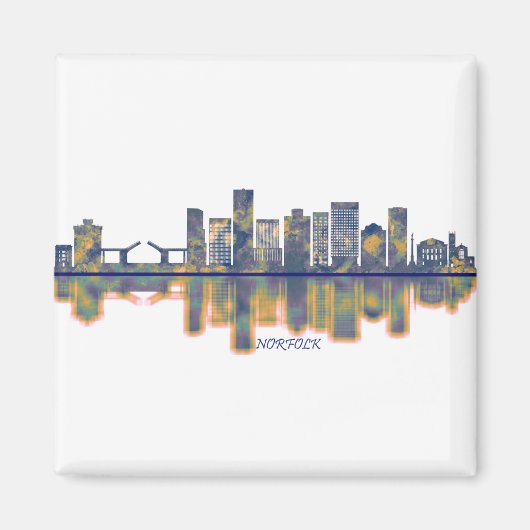 Norfolk Skyline Magnet (Vorne)