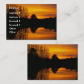 Norfolk Sunset | Visitenkarte (Vorne/Hinten)