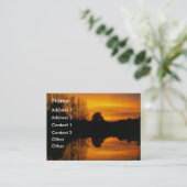 Norfolk Sunset | Visitenkarte (Stehend Vorderseite)