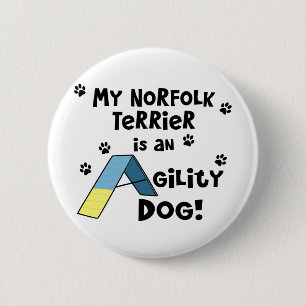 Norfolk-Terrier-Agility-Hund Button