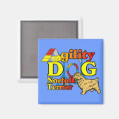 Norfolk_Terrier_Agility Magnet (Vorderseite/Rückseite)