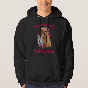 Norfolk Terrier Blume glücklich Muttertag bis B Hoodie