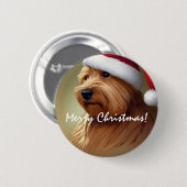 Norfolk Terrier Christmas Button (Vorne & Hinten)
