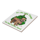 Norfolk Terrier Christmas Fliese (Seite)