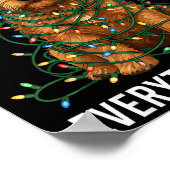 Norfolk Terrier Christmas I'm Fine Everything Is F Poster (Ecke)