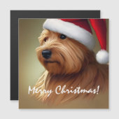 Norfolk Terrier Christmas Magnetkarte (Vorne/Hinten)