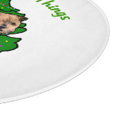 Norfolk Terrier Christmas Schneidebrett (Ecke)