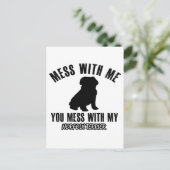 Norfolk Terrier Designs Postkarte (Stehend Vorderseite)