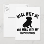 Norfolk Terrier Designs Postkarte (Vorne/Hinten)