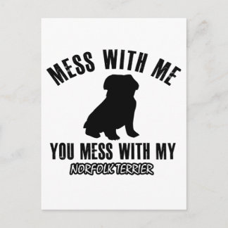 Norfolk Terrier Designs Postkarte