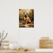Norfolk Terrier Dog Art Print Poster (Küche)
