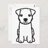 Norfolk Terrier Dog Cartoon Postkarte (Vorne/Hinten)