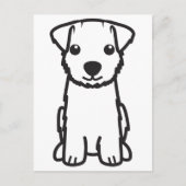 Norfolk Terrier Dog Cartoon Postkarte (Vorderseite)
