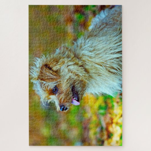 Norfolk Terrier Dog. Puzzle (Vertikal)