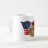 Norfolk Terrier Flag Kaffeetasse (Vorderseite Links)