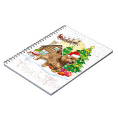 Norfolk Terrier frohe Weihnachtslieder Notizblock (Linke Seite)