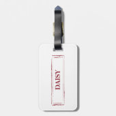 Norfolk Terrier Funny Christmas Dog mit Baum Gepäckanhänger (Rückseite vertikal)