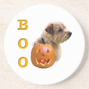 Norfolk Terrier Halloween Boo Sandstein Untersetzer