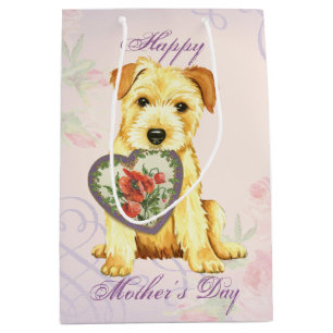 Norfolk Terrier Heart Mama Mittlere Geschenktüte
