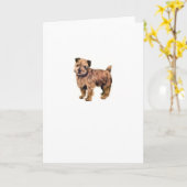 Norfolk Terrier Karte (Gelbe Blume)