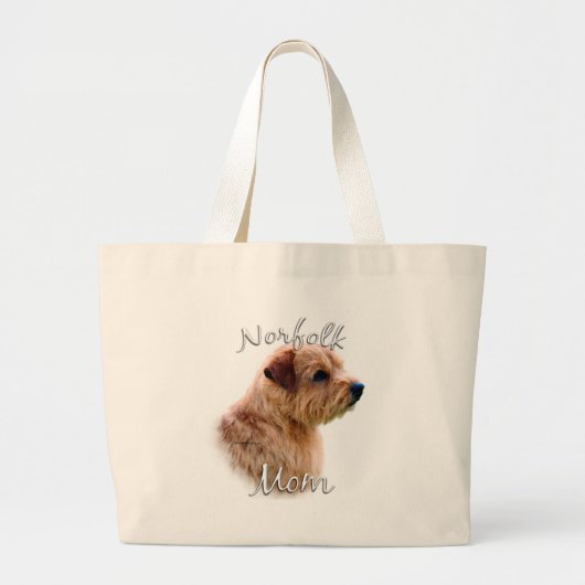 Norfolk Terrier Mama 2 Jumbo Stoffbeutel (Vorne)