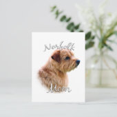 Norfolk Terrier Mama 2 Postkarte (Stehend Vorderseite)