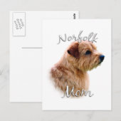 Norfolk Terrier Mama 2 Postkarte (Vorne/Hinten)