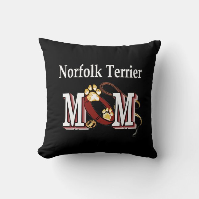 Norfolk Terrier Mama Kissen (Vorderseite)