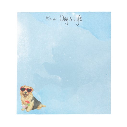 Norfolk Terrier Notepad Notizblock (Vorderseite)