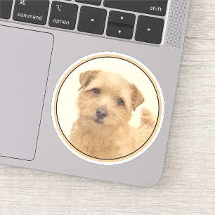 Norfolk Terrier Painting - Original Dog Art Aufkleber