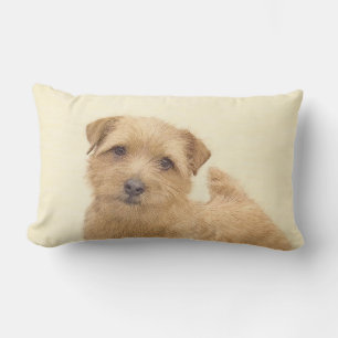 Norfolk Terrier Painting - Original Dog Art Lendenkissen
