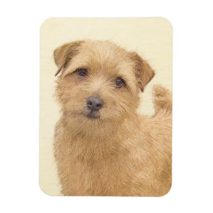Norfolk Terrier Painting - Original Dog Art Magnet