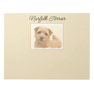 Norfolk Terrier Painting - Original Dog Art Notepa Notizblock