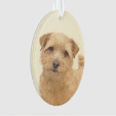 Norfolk Terrier Painting - Original Dog Art Ornament (Vorderseite)