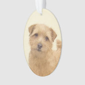 Norfolk Terrier Painting - Original Dog Art Ornament (Vorderseite)