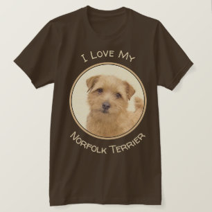 Norfolk Terrier Painting - Original Dog Art T-Shirt