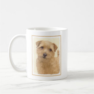 Norfolk Terrier Painting - Original Hund Kunst Kaffeetasse