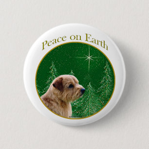 Norfolk Terrier Peace Button