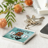 Norfolk Terrier Personalisiert Peeking Schlüsselanhänger (Seite)