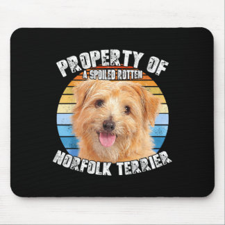 Norfolk Terrier Retro Eigentum Von Mousepad