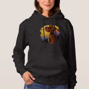 Norfolk Terrier Scottish Dog Sunset Vintag Retro Hoodie