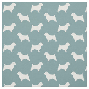 Norfolk-Terrier-Silhouette-Muster Stoff