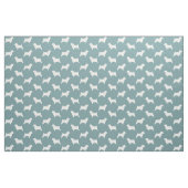 Norfolk-Terrier-Silhouette-Muster Stoff (Fat Quarter (45,7 x 55,9 cm))