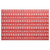 Norfolk-Terrier-Silhouette-Weihnachtsmuster Stoff (Fat Quarter (45,7 x 55,9 cm))